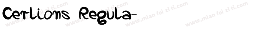 Cerlions Regula字体转换